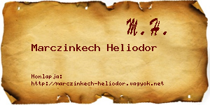 Marczinkech Heliodor névjegykártya